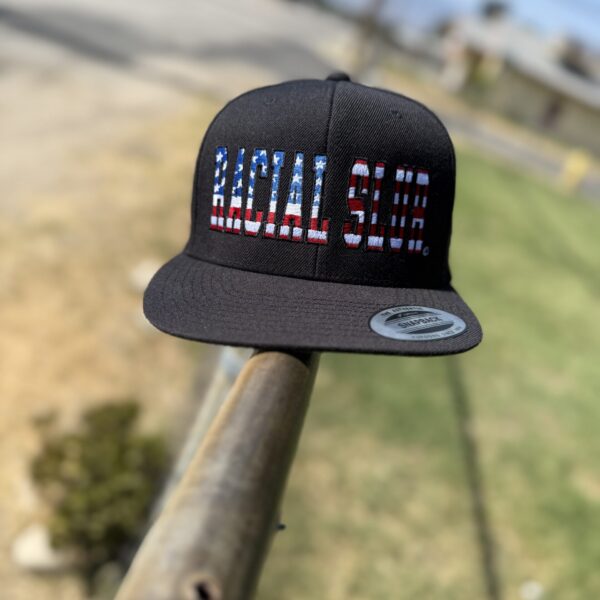 Black Hat Patriotic stitch